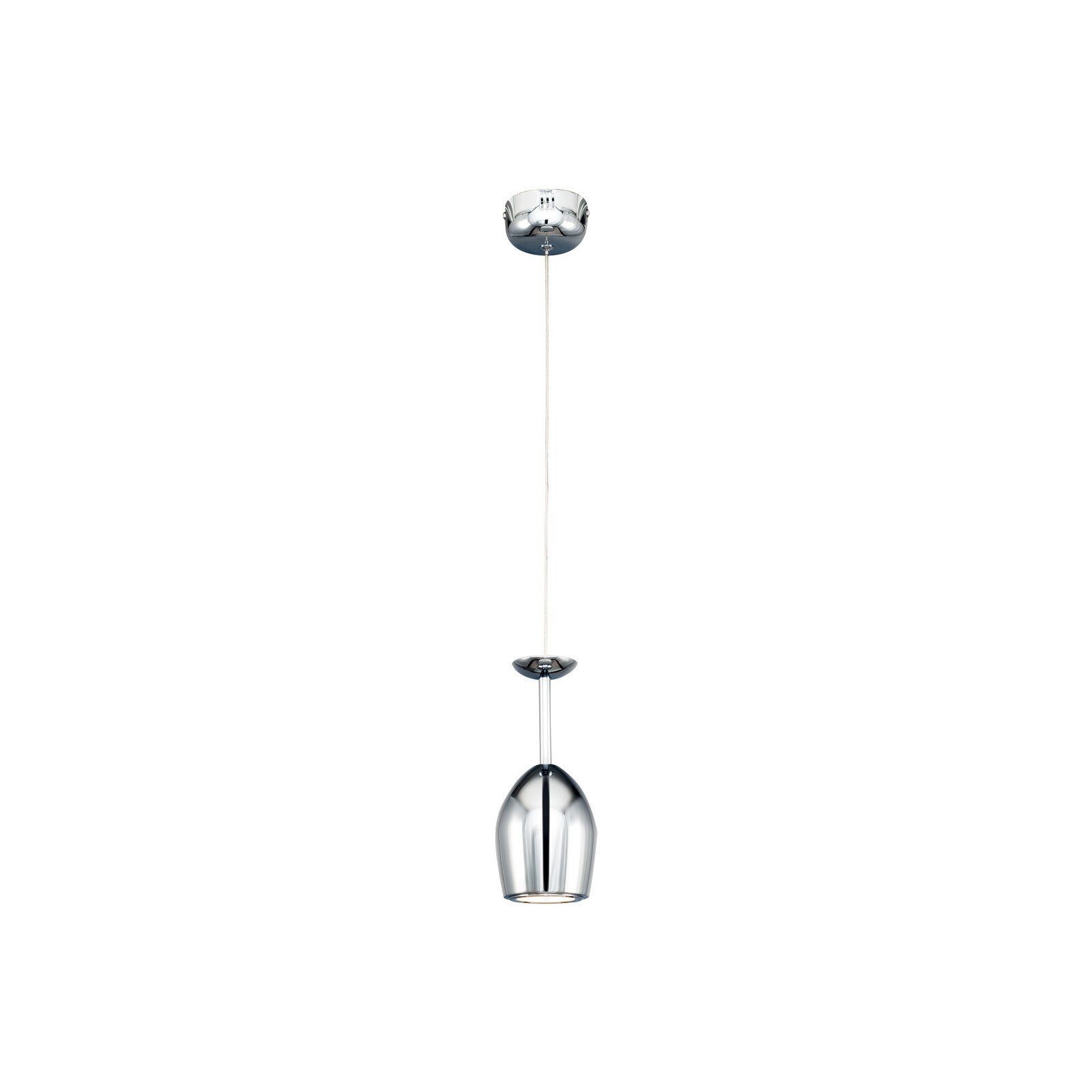 Pendul MERLOT 1x5W LED inclus crom, metal